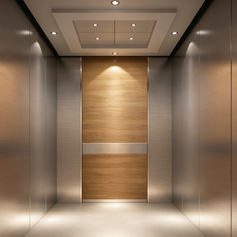 LED-belysning Kommersiell personheis med PVC-gulv