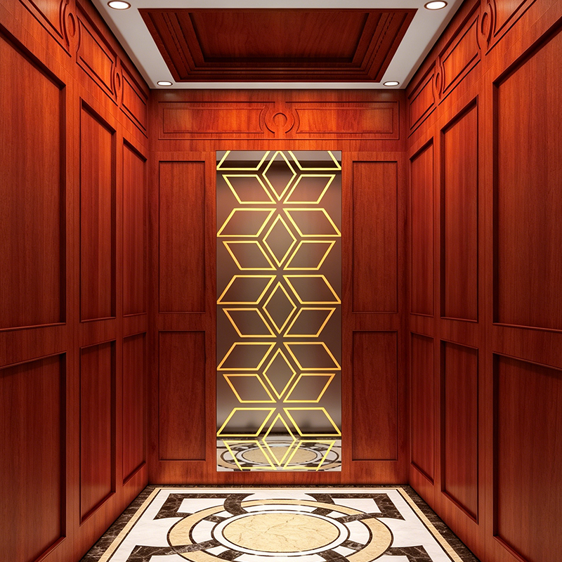 Rosewood Finer Titanium Etched Mirror Residential Heis