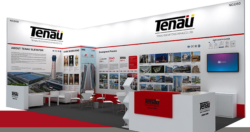 TENAU ELEVATOR (KINA) CO.,LTD. vil delta på den internasjonale heisutstillingen i Riyadh, Saudi-Arabia fra 28. til 30. oktober. Vårt standnummer er D50. Velkommen alle på besøk!